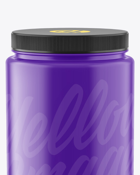 Glossy Plastic Jar Mockup PSD #3