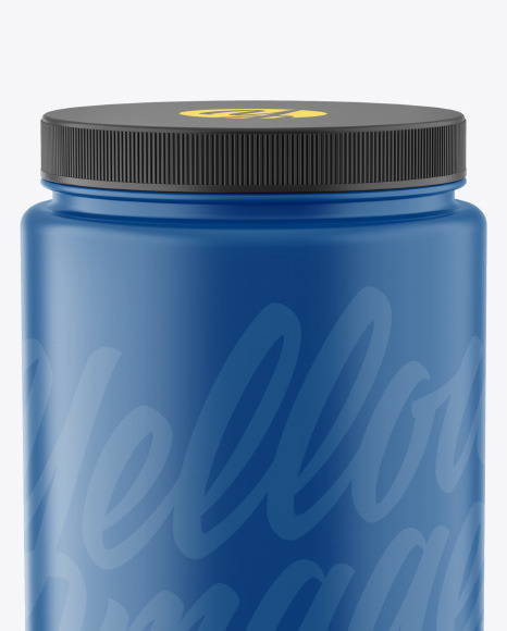 Matte Plastic Jar Mockup PSD #2