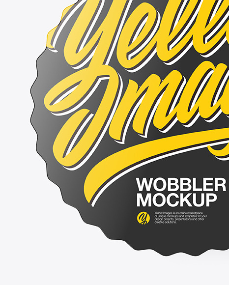 Glossy Wobbler Mockup PSD #6