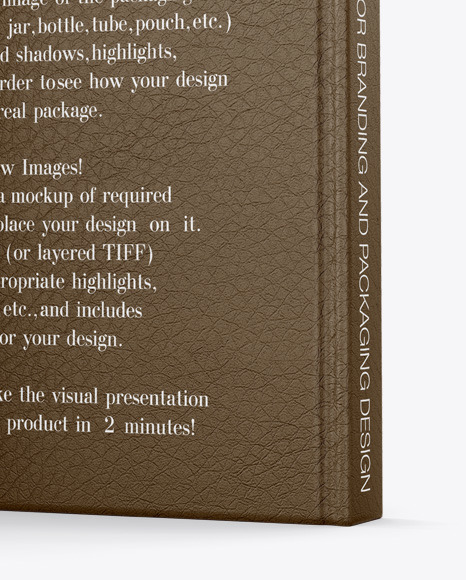 Download Hardcover Book W Leather Cover Mockup In Stationery Mockups On Yellow Images Object Mockups PSD Mockup Templates