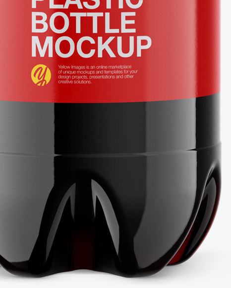 Download Pet 2 5l Bottle With Cola Mockup In Bottle Mockups On Yellow Images Object Mockups