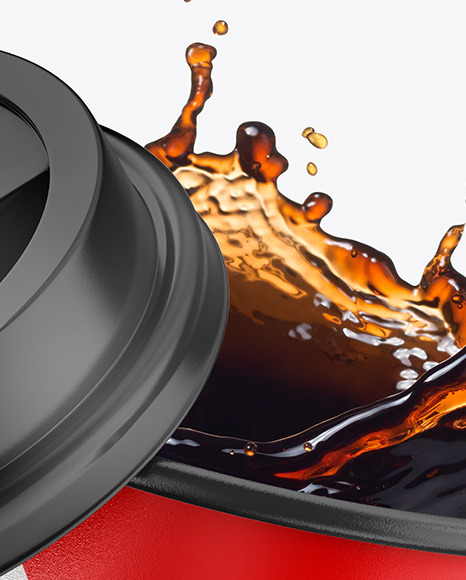Glossy Coffee Cup w  Splash Mockup PSD #7