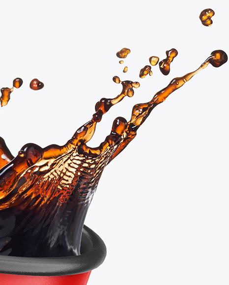 Glossy Coffee Cup w  Splash Mockup PSD #5