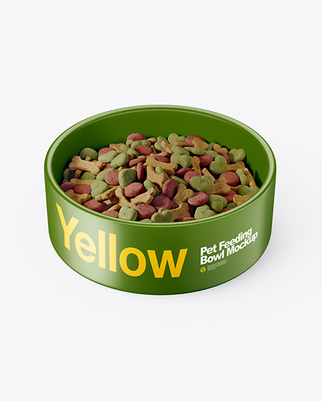 Pet Feeding Bowl Mockup