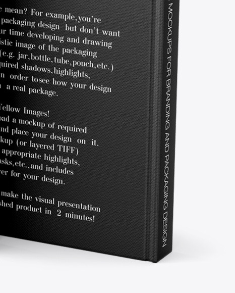 Hardcover Books w  Fabric Cover Mockup PSD #1