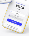 Two Clay Apple iPhones 11 Mockup