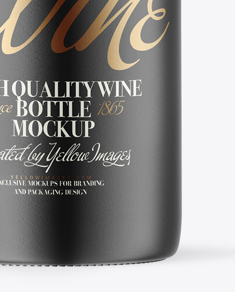 Ceramic Wine Bottle Mockup PSD #6
