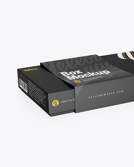 Download Box W Postcard Mockup In Free Mockups On Yellow Images Object Mockups