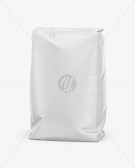 Download Glossy Paper Flour Bag Mockup In Bag Sack Mockups On Yellow Images Object Mockups