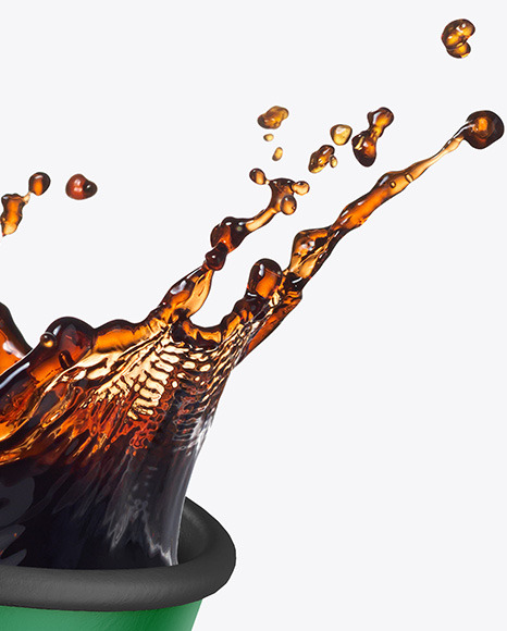 Paper Coffee Cup w  Splash Mockup PSD #5