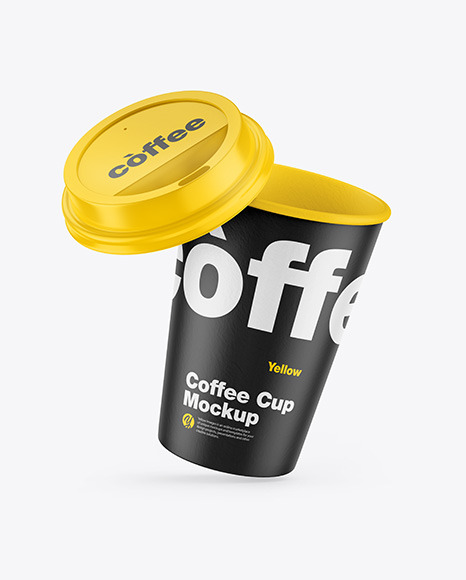 Paper Coffee Cup w  Straw Mockup PSD #1