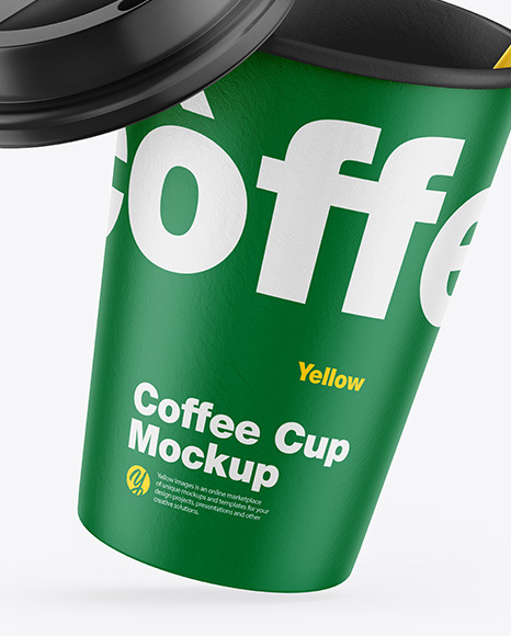 Paper Coffee Cup w  Straw Mockup PSD #5