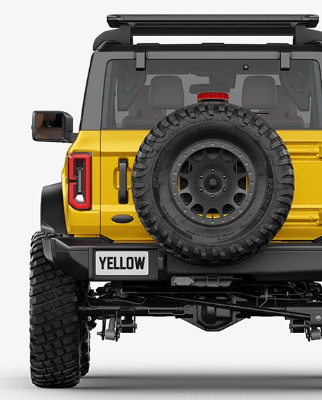 Off-Road SUV Mockup - Back View