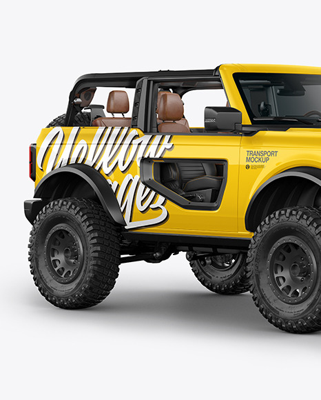 Download Off-Road SUV Open Roof Mockup - Half Side View in Vehicle ...