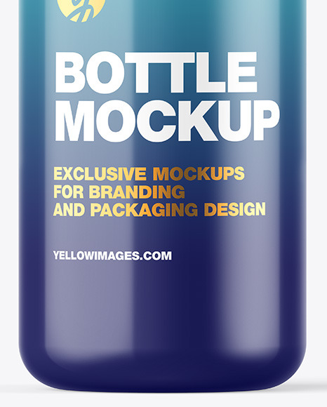Glossy Bottle w  Open Pump Mockup PSD #6