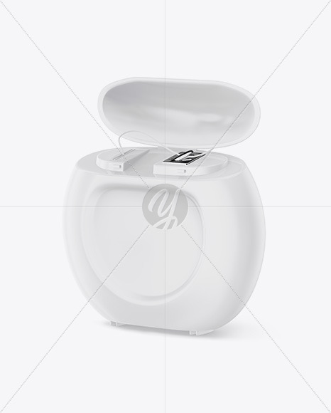 Download Open Dental Floss Mockup - Half Side View in Packaging ...