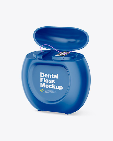 Download Open Dental Floss Mockup Half Side View In Packaging Mockups On Yellow Images Object Mockups