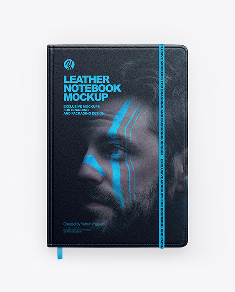 Leather Notebook Mockup PSD #4