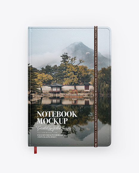 Leather Notebook Mockup PSD #1