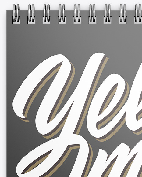 Notepad Mockup   Top View PSD #2