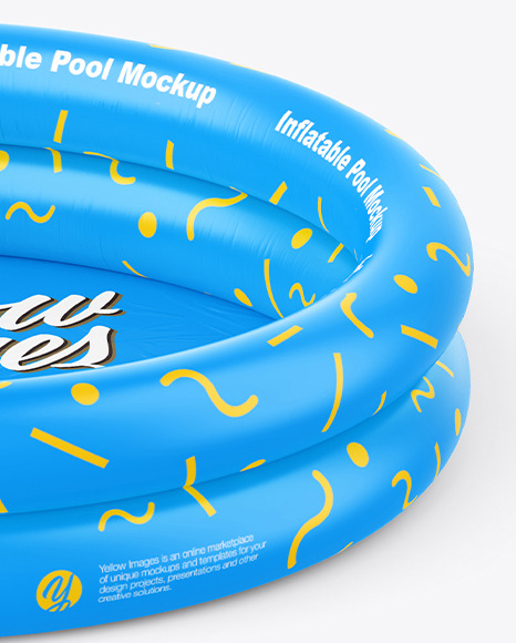 Inflatable 2 ring Pool Mockup PSD #1