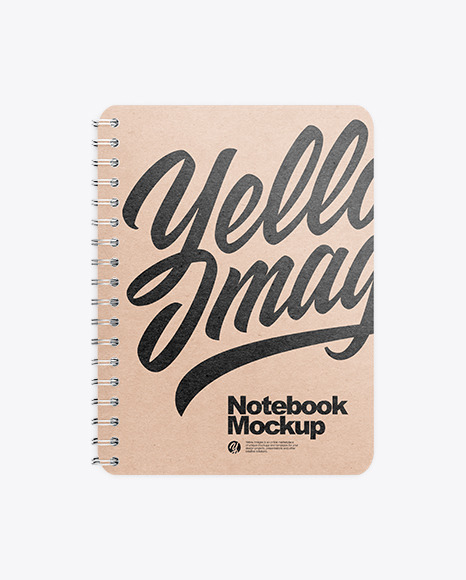 Kraft Spring Notebook Mockup PSD #2