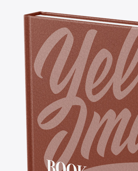 Hardcover Book w  Leather Cover Mockup PSD #2