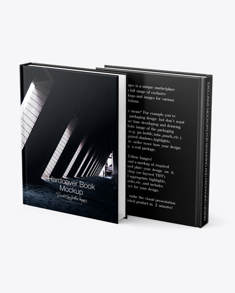 Hardcover Book w  Matte Cover Mockup PSD #4