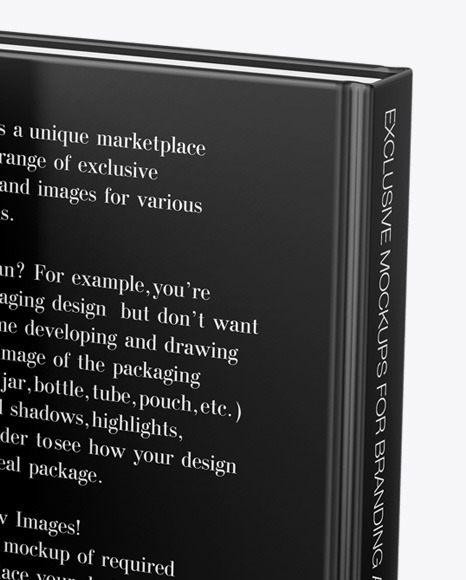 Hardcover Book w  Matte Cover Mockup PSD #4