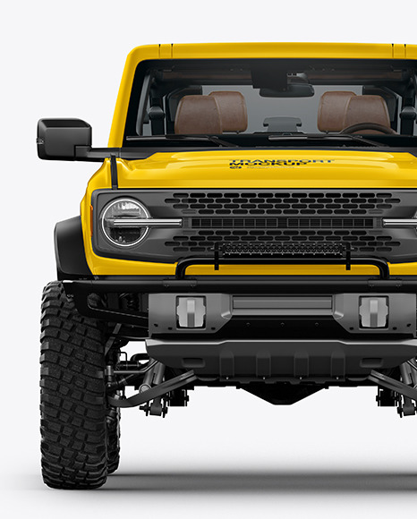 Off-Road SUV Open Roof Mockup - Front View