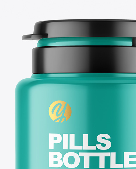 Glossy Pills Bottle Mockup PSD #2