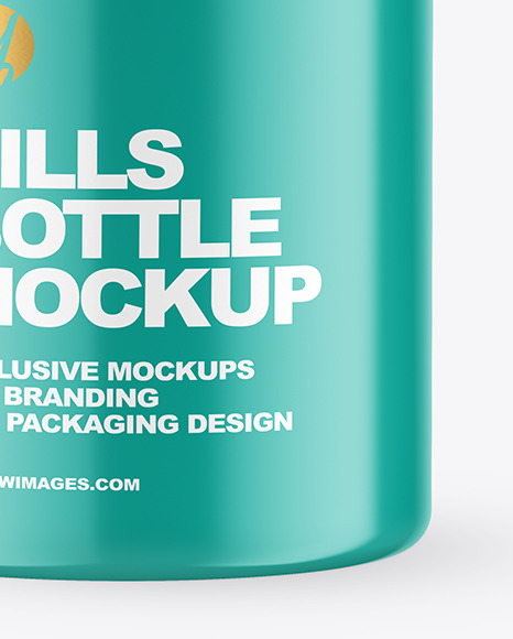 Glossy Pills Bottle Mockup PSD #6