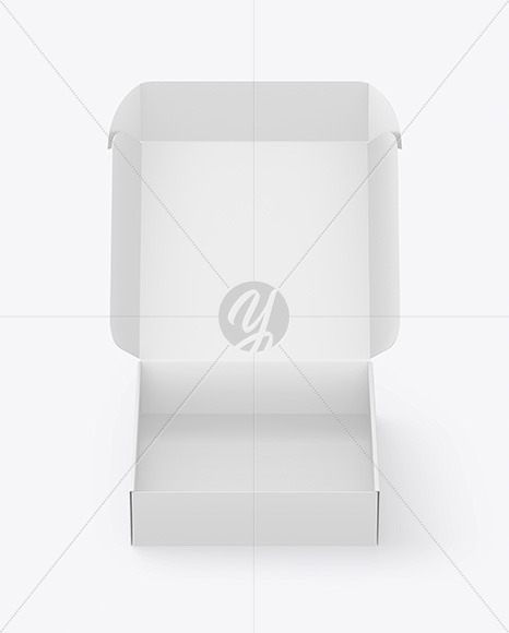 Download Opened Paper Box Mockup In Box Mockups On Yellow Images Object Mockups