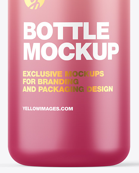 Matte Bottle w  Open Pump Mockup PSD #6