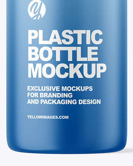 Matte Cosmetic Bottle with Pump Mockup PSD #6