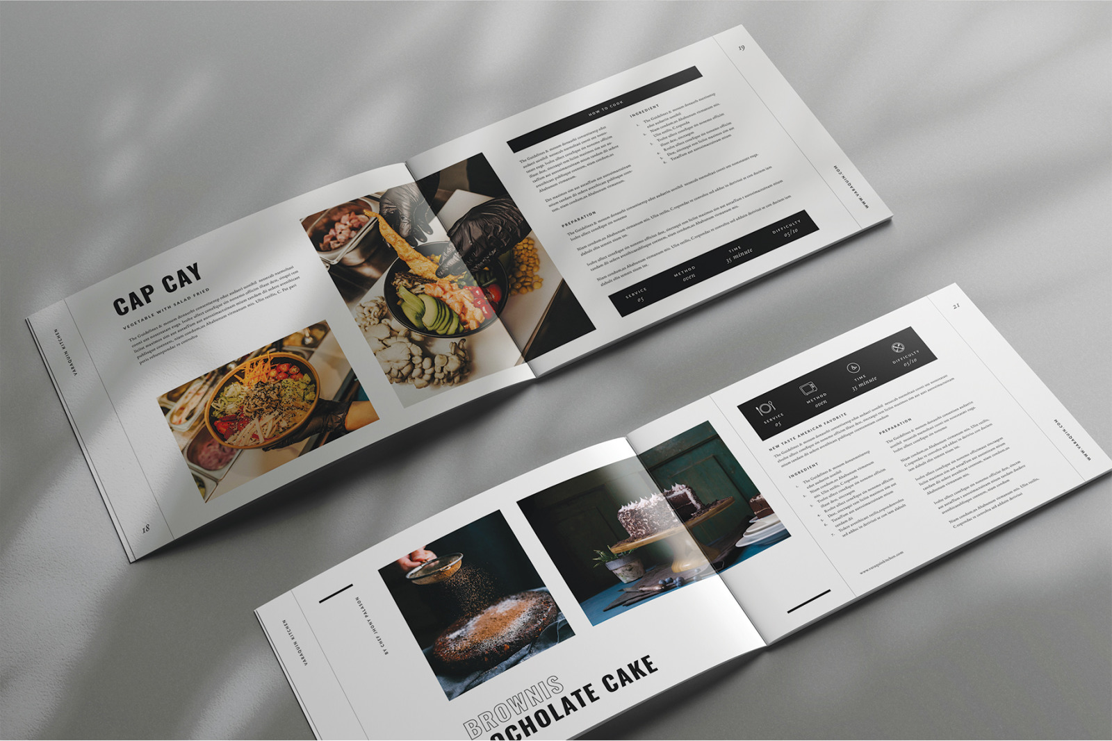 Download Cookbook Recipe Book V 1 In Brochure Templates On Yellow Images Creative Store PSD Mockup Templates