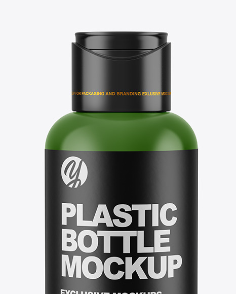 Glossy Plastic Bottle Mockup PSD #7
