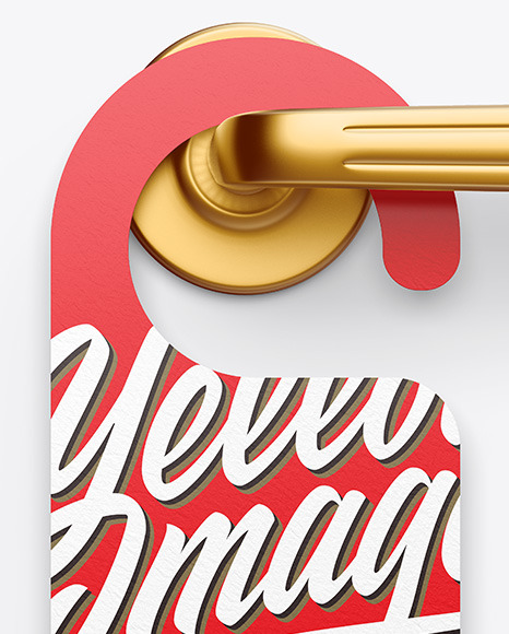 Door Hanger Mockup PSD #7