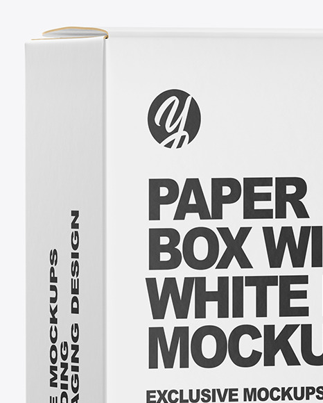 Paper Box with Rice Mockup PSD #1