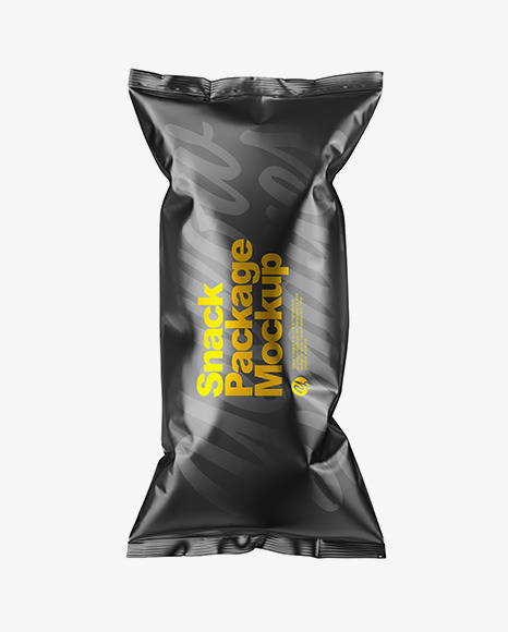 Metallic Snack Package Mockup PSD #2