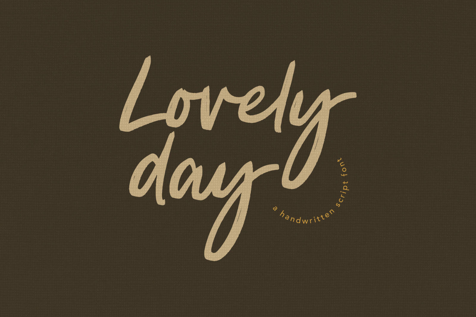 Lovely Day Script Handwritten Font In Fonts On Yellow Images Creative Store