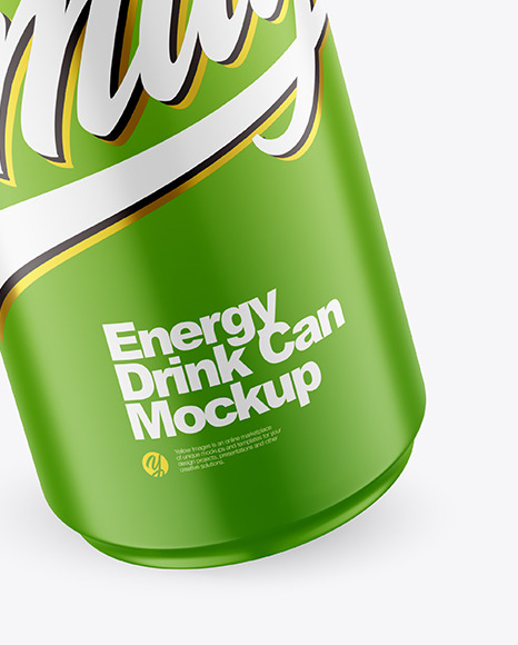 500ml Matte Drink Can Mockup PSD #1