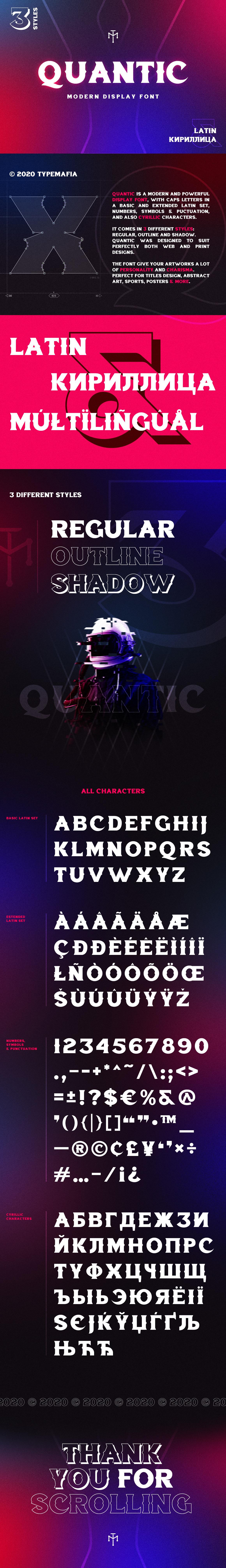 Quantic Modern Display Font In Fonts On Yellow Images Creative Store