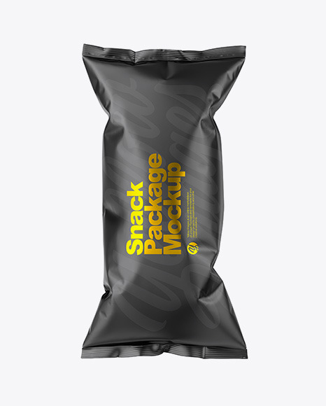Matte Snack Package Mockup PSD #2