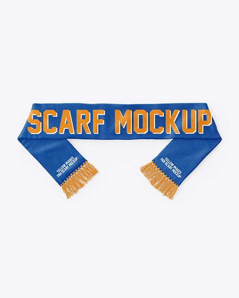 Download Fan Scarf Mockup In Apparel Mockups On Yellow Images Object Mockups