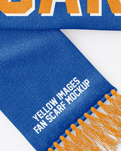 Download Fan Scarf Mockup In Apparel Mockups On Yellow Images Object Mockups