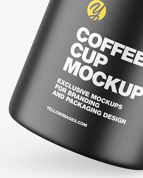 Ceramic Coffee Cup w  Splash Mockup PSD #1