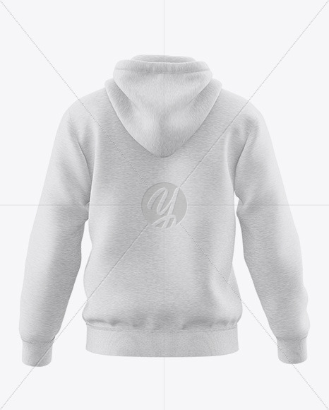 Download Melange Hoodie Mockup Back View In Apparel Mockups On Yellow Images Object Mockups