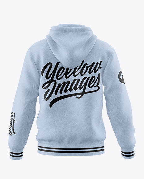 Download Melange Hoodie Mockup - Back View in Apparel Mockups on ...