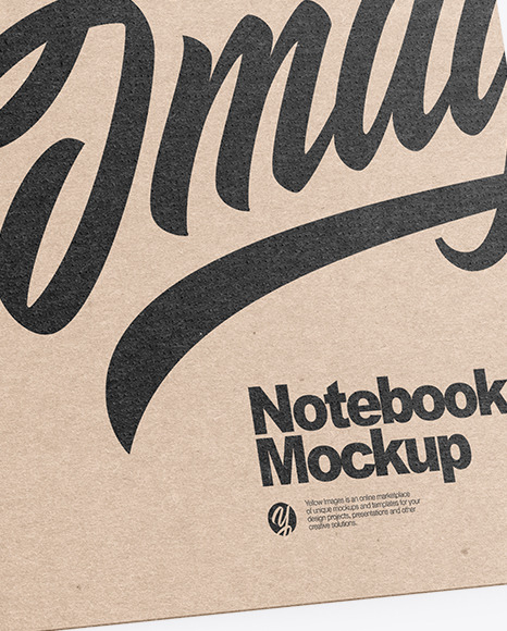 Spring Kraft Notebooks Mockup PSD #1